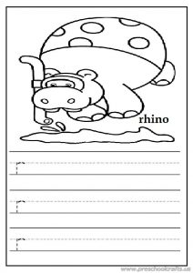 write the lowercase letter r worksheet for preschoolers free printable