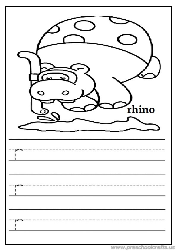 Write The Lowercase Letter R Worksheet For Preschoolers Free Printable Preschool Crafts