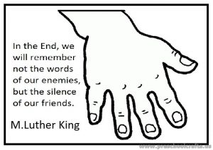 Martin Luther King Day Coloring Page for Preschool and Kindergarten