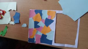 preschool paper tearing and paste activity
