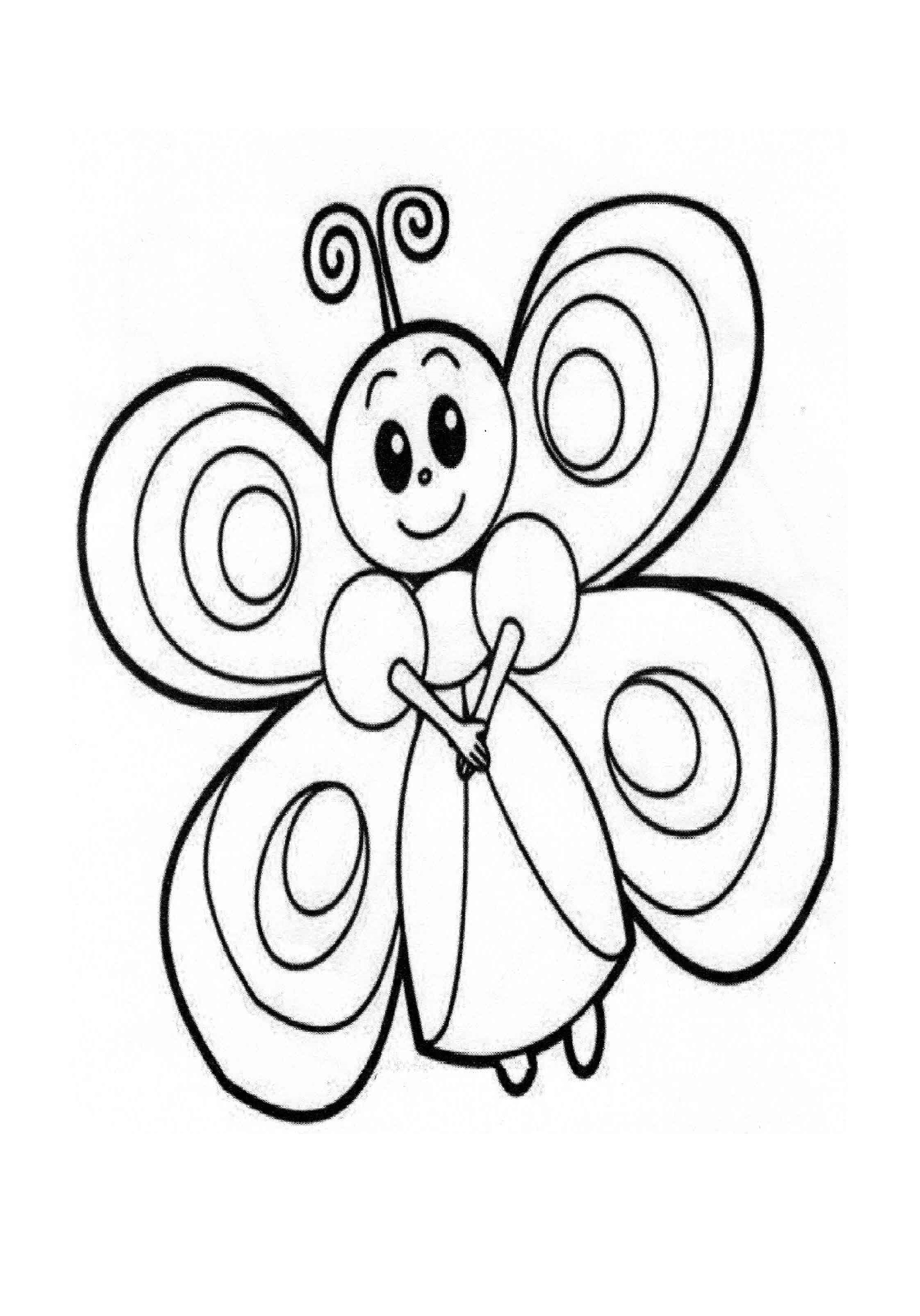 Butterfly Coloring Page - Preschool and Kindergarten