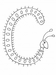 C-Caterpillar coloring pages