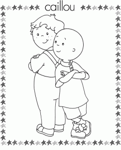 Caillou coloring page