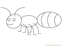 Download free  Ant coloring pages