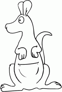 Download free kangaroo coloring pages idea for preschool