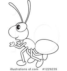Download free printable Ant coloring pages for toddler