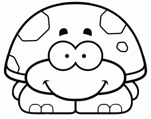 Download free printable Turtle coloring pages for preschool