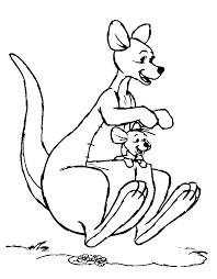 Download free printable kangaroo colouring pages for preschool