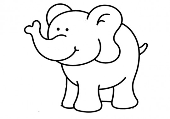 Elephant Coloring Pages For Kids