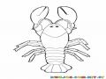 Free printable lobster coloring page