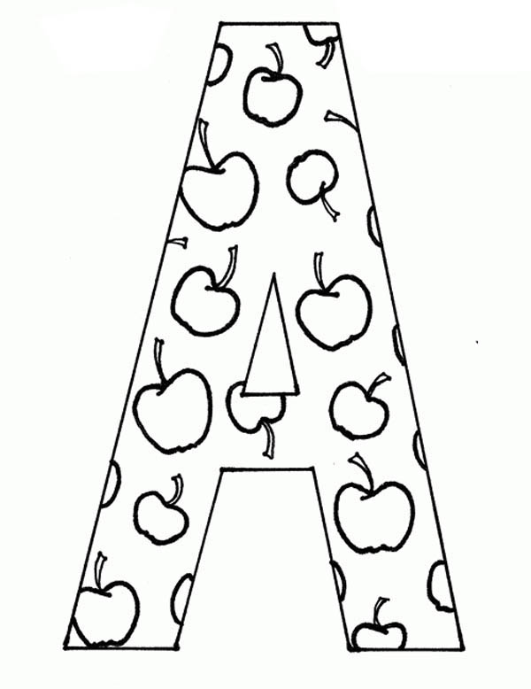 Download Letter A Coloring Pages - Preschool and Kindergarten