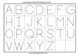 Letter a to z worksheets for preschool