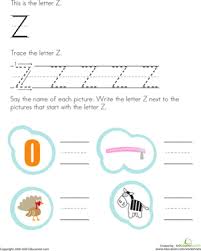 Letter z worksheets ideas for preschool