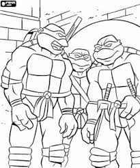 Ninja Turtle colouring pages for preschool