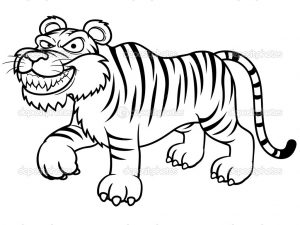 Tiger coloring pages for preschool