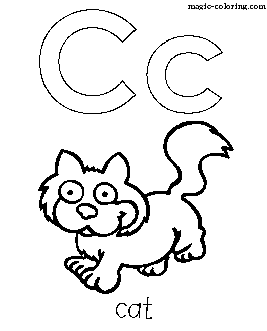 C colouring pages