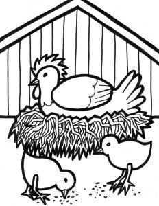 free printable cock coloring pages for preschool