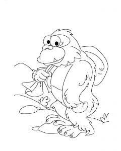 Gorilla coloring pages