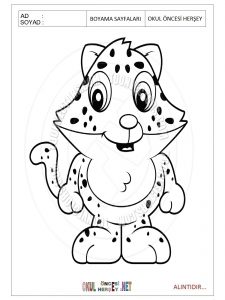 baby jaguar coloring pages for kids