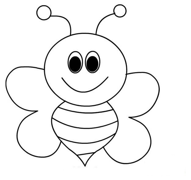bee coloring pages 3