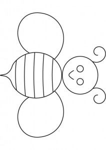 bee coloring pages 4