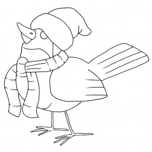 bird coloring page 4