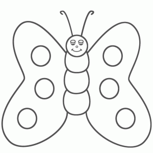 butterfly coloring pages 3