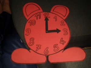 clock crafts for child