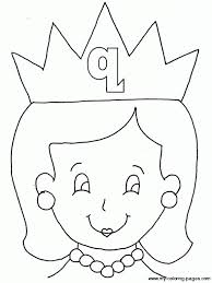 coloring pages for kids, letter q coloring pages for preschool, princess