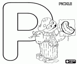 coloring pages for preschool letter p