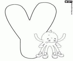 coloring pages letters y