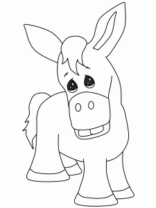 donkey-animal-coloring-pages