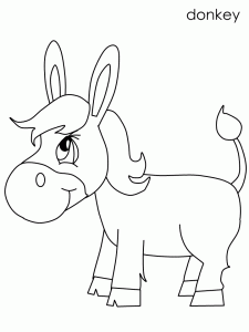 donkey-animals-coloring-pages