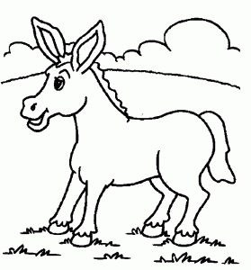 donkeys-coloring-page