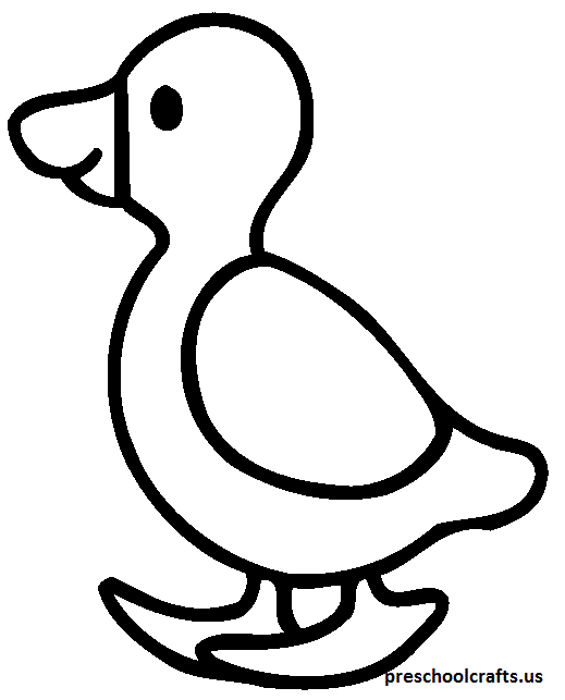 Download Duck Coloring Pages For Kids - Preschool and Kindergarten
