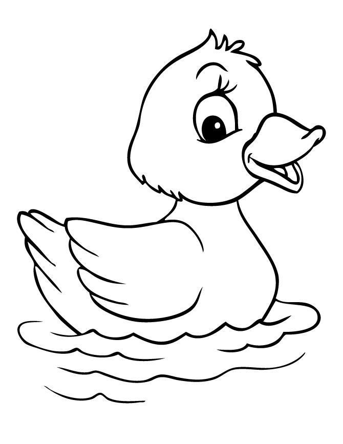 Duck Coloring Pages For Kids