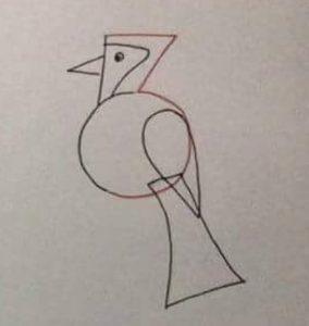 easy bird drawing for kids