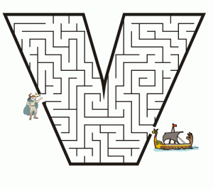 free-Small-Letter-v-Coloring-Pages-Maze