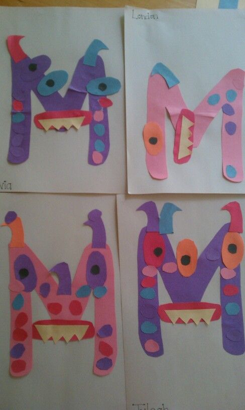 Letter M Crafts - Preschool and Kindergarten