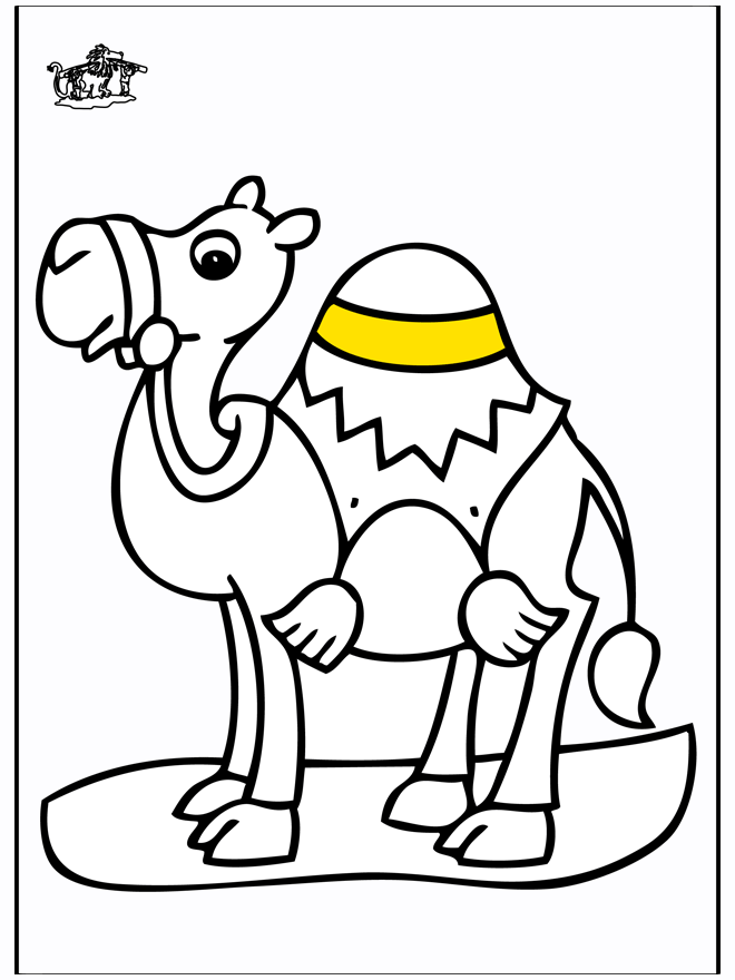 free-animals- Camel -printable-coloring-pages-for-preschool