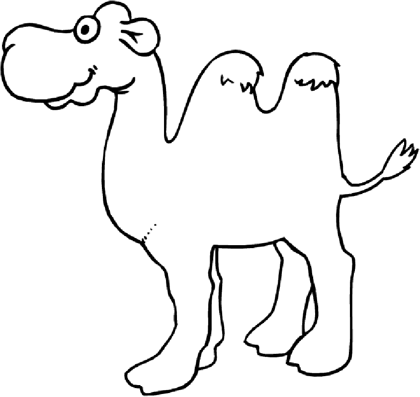 free-animals-Camel-printable-colouring-pages-for-preschool