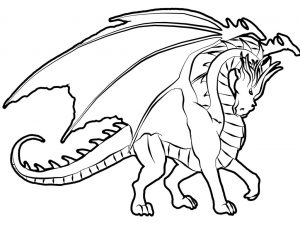 free-animals- Dragon -printable-coloring-pages-for-preschool