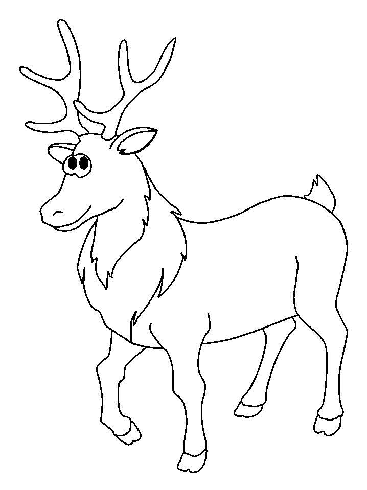 free-animals-Gazelle-printable-coloring-page-for-preschool