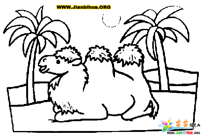 free-animals-camel-printable-coloring-pages