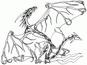 free-animals-dragon-printable coloring-pages-for-preschool