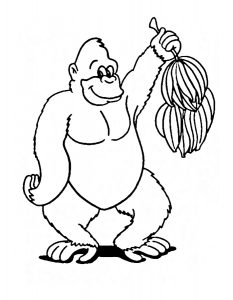 free-animals-gorilla -printable-coloring-pages-for-preschool