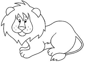 free-animals- lion -printable-coloring-pages-for-preschool