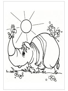 free-animals-rhino-printable-coloring-pages for-preschool