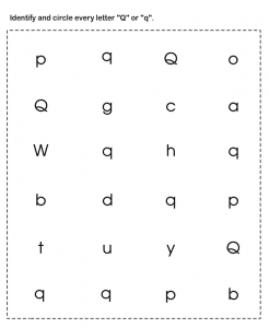 free-circle-lowercase-and-uppercase-letter-q