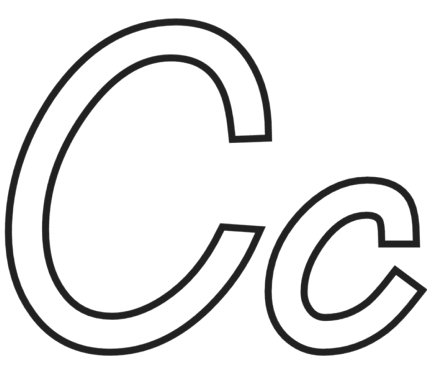 Letter C Coloring Pages For Preschoolers Printable Letter C Coloring Images